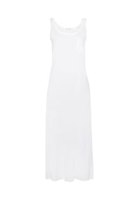 HANRO - Ärmelloses Nachthemd Cotton Deluxe 130cm - white
