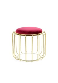 Kayoom - Beistelltisch Pouf Comfortable 110 - rot - gold