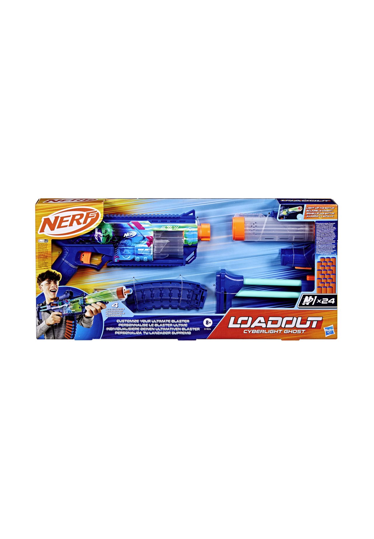 Nerf Loadout Cyberlight Ghost Bunt in Größe 99