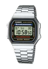 CASIO - VINTAGE COLLECTION Digitaluhr "A168WA-1YES" - SILBER
