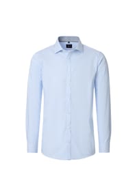 VENTI - Herren Businesshemd gestreift Body Fit - Hellblau