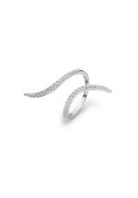 Fiocco JEWELRY - Scarlett Ring Zirkonia weiß Brillantschliff , 925 Sterling Silber - gelbgold