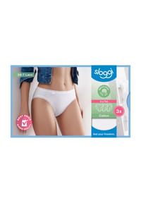 sloggi - 24/7 Cotton Lace Taillenslip, 3er-Pack, Bordüre, für Damen - brush