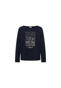 CECIL - Sweatshirt, Stickerei, für Damen - 35512 BLUE