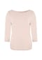 DETTO FATTO Longsleeve mit weitem Ausschnitt und gecroppten Ärmeln Bild 1