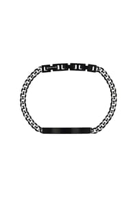 TOM TAILOR MEN - Herren Armband, Edelstahl - SCHWARZ