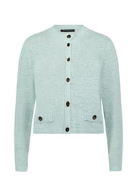 BETTY BARCLAY - Strick-Cardigan mit aufgesetzten Taschen - Foam Green