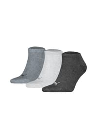 PUMA® - Sneakersocken, 3er-Pack, Logo-Design - 010 NEUTRAL/BROWN