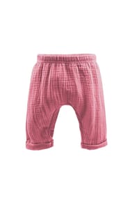 maximo® - GOTS BABY-Krempelhose Musselinstoff - altrosa