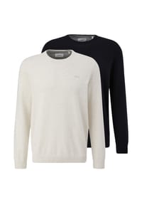 s.Oliver - Pullover 2er Pack Basic - Schwarz