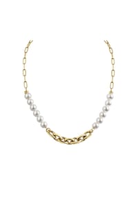 zeeme STAINLESS STEEL - Collier Edelstahl - gelb