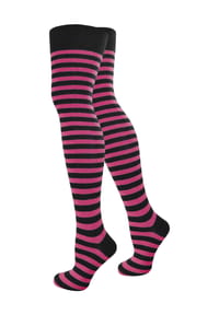normani® - Overknees schmale Ringel - Bunt