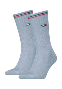 TOMMY HILFIGER - Strümpfe, 2-er Pack, Rippbündchen - 001 WHITE