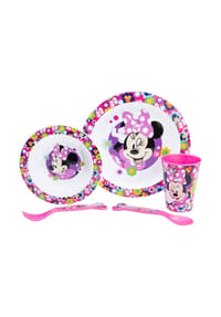 COFI - Teller-Set Mikrowellengeeignet 5-teiliges Kindergeschirr - Mehrfarbig 25x8,5x25,5 cm