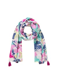 olsen - Schal mit Panneaux-Print - Pool Blue