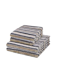 Cawö 2 X Handtuch 2 X Duschtuch im Set Lifestyle - Lifestyle - Kiesel