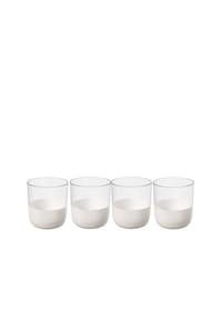 Villeroy & Boch Whisky Tumbler, Set 4 tlg Manufacture Rock blanc - Manufacture - weiß