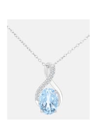 Diamant L'eternel - Kette mit Anhänger, mit Diamant, 375 Weißgold - white gold