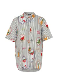 VIA APPIA -DUE- - Bluse Große Größen - dunkelkhaki multicol