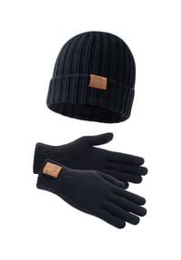 LONSDALE™ - Unisex Mütze und Handschuh Set DEAZLEY - Black