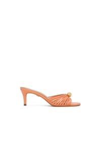 Kazar - Orangefarbene Stiletto-Flip-Flops mit Schmuckakzenten - Orange