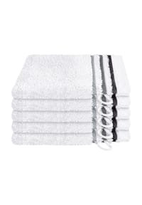 SCHIESSER - Waschhandschuhset Skyline Color - 5-teilig - altrosa
