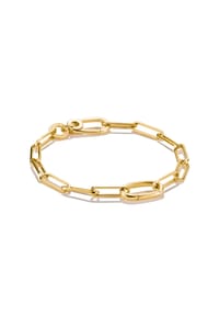 Thomas Sabo - Charm-Armband Paperclip mit einem Connect Link - braun, schwarz