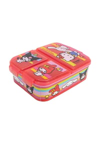 COFI - Hello Kitty Kinder Brotdose – Lunchbox mit 3 Fächern & tollem Design - Rosa 6,7x16,5x19,5 cm