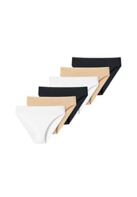 uncover by SCHIESSER - Tai Slip 6er Pack Cotton - Schwarz