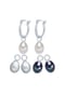 VALERO PEARLS Damen Ohrringe aus 925/- Sterling Silber in Silber mit Süßwasser-Zuchtperle Bild 1