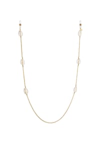 elli. - Schmuckzubehör Brillenkette Kauri Muschel 925 Silber - Gold