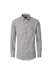 CASAMODA - Herren Freizeithemd Print Casual Fit - Champagner Beige