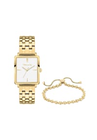 Tamaris - Damen Armbanduhr & Armband Set - gold