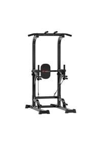 HOME FITNESS CODE - Kraftstation Power Tower Multifunktions-Trainingsstation für Ganzkörpertraining zu Hause - schwarz