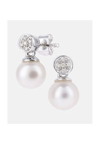 Diamant L'eternel - Ohrringe, mit 0.05 ct Diamant, 375 Weißgold - white gold