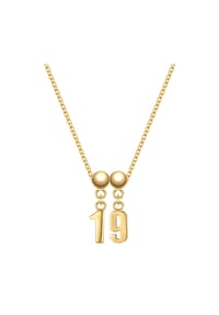GLANZSTÜCKE MÜNCHEN - Glanzstücke München Schmuckset Zahl 19 Sterling Silber 50084189 - gelbgold