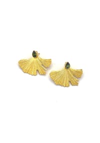 LES REINES - The Blossom – Statement-Ohrringe, 24K vergoldet - Gold