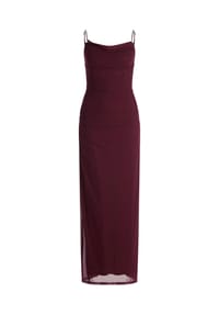 Vera Mont - Abendkleid mit Spitzeneinsatz - Dusty Slate