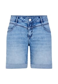 PADDOCK'S® - Regular Fit Jeans Bermudas Shorts mit Stretch ELLI - light blue used moustache