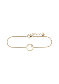 caї - Armband 925/- Sterling Silber 1 Zirkonia - gelb
