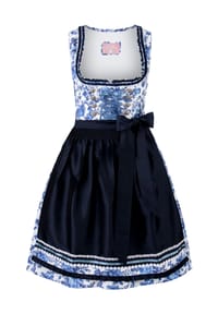 STOCKERPOINT - Wiesnwuid Dirndl "Nikola", ärmellos, knielang, für Damen - BLAU