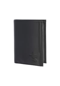 oxmox® Leather - Leather Geldbörse RFID Schutz Leder 13 cm - schwarz-circle bloom