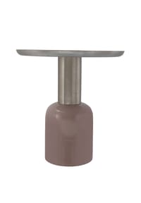 Kayoom - Beistelltisch Art Deco 725 - altrosa - silber