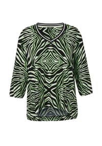frapp - Shirt mit Allovermuster - Bunt