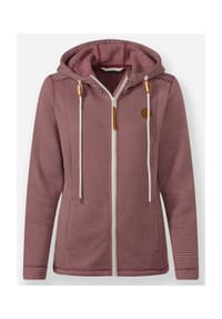 Witt - Fleece-Jacke - dunkelblau-ecru-geringelt