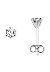 ONE ELEMENT Shine Bright Line - Zirkonia Ohrringe Ohrstecker aus 925 Silber - silber