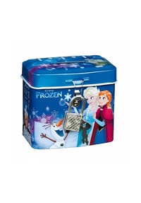 Disney - Disney Frozen Spardose mit Schloss – kleine Geldkassette für Kinder - Blau 8x7,5x5cm