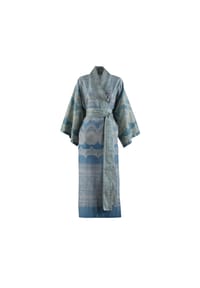 bassetti - Kimono Brunelleschi aus satinierter Baumwolle - AZZURRO