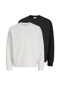 JACK & JONES - Sweatshirt 2er Pack Barron - Beige / schwarz