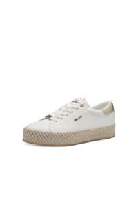 Tamaris - Sneaker, Plateauabsatz, Emblem, für Damen - 190 WHITE/GOLD